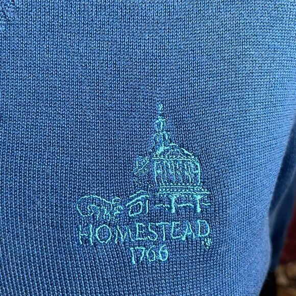 EP Pro Womens Silk Blend V Neck Sweater XL Blue Fine Knit 3/4 Sleeve Golfcore - Picture 4 of 4